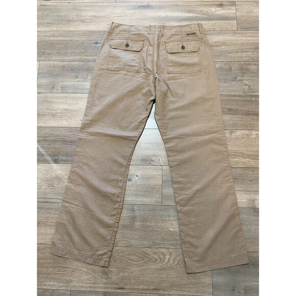 Banana Republic Linen Pant Mens 34x31 Beige Relaxed Straight Beach Casual - Picture 8 of 10